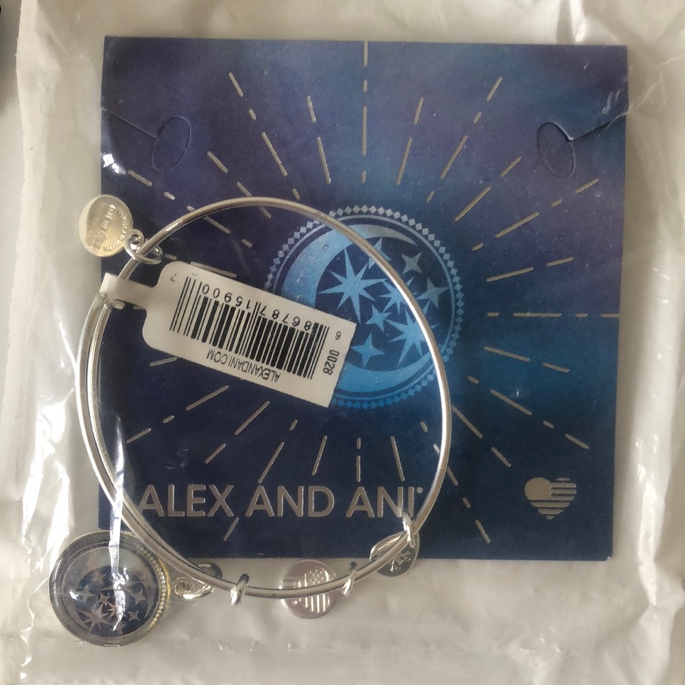 Alex and ani art infusion, moon & stars bracelet